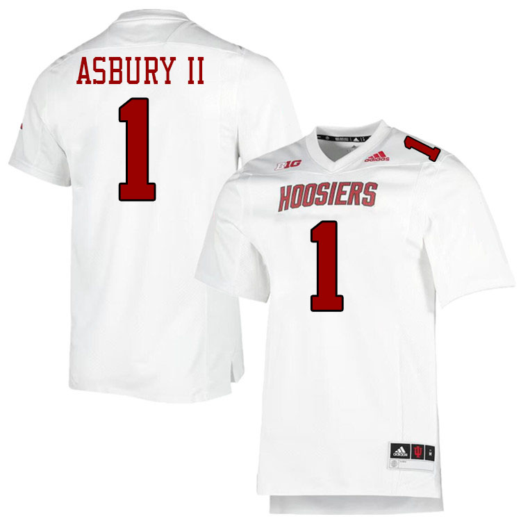 #1 Shawn Asbury II Indiana Hoosiers Football Jeresys College Apparels,Uniforms Stitched-Throwback Wh #1 Shawn Asbury II Indiana Hoosiers Football Jeresys College Apparels,Uniforms Stitched-Throwback Wh